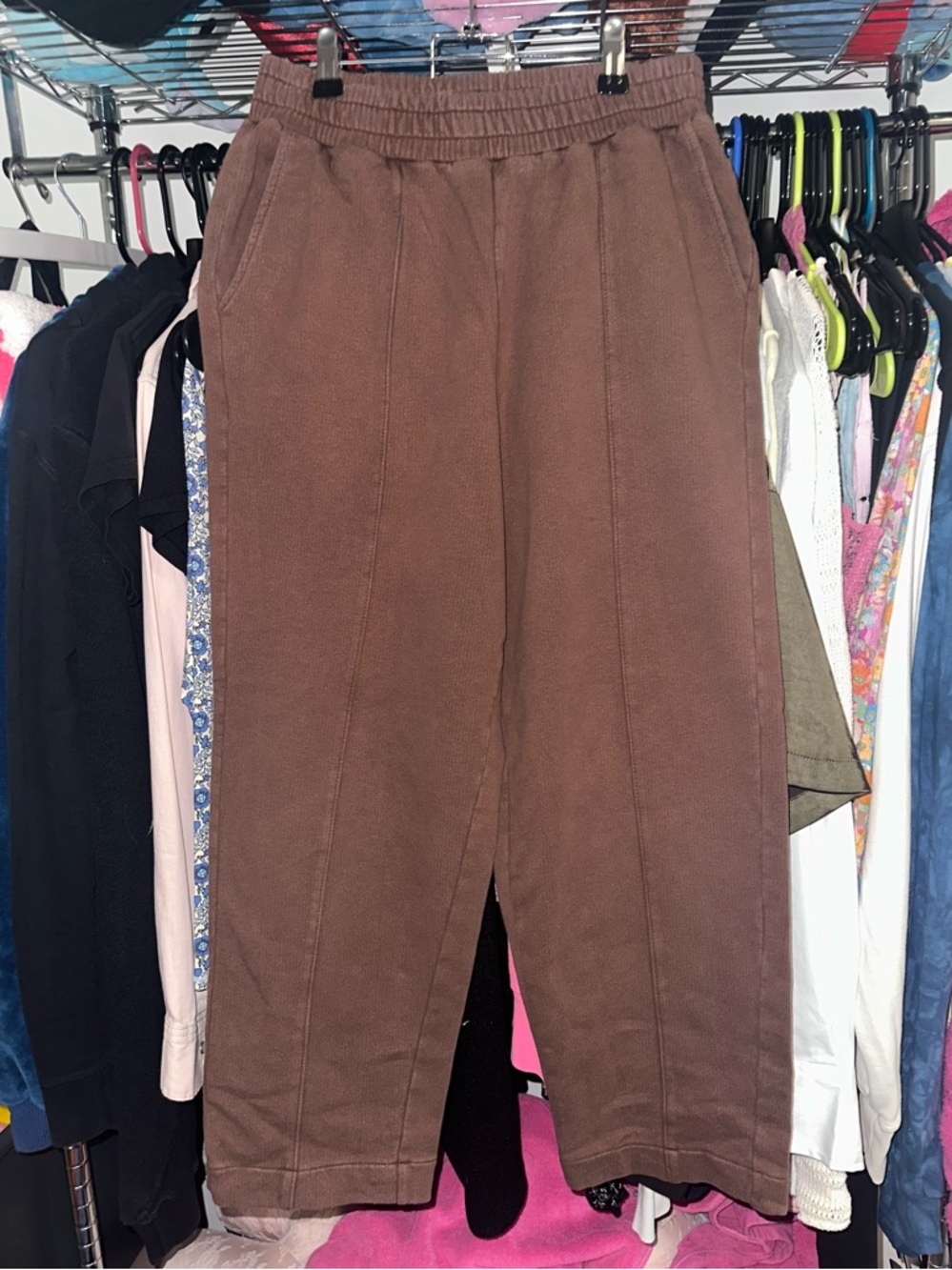 Madewell Cozy Rust-Brown Knit Top